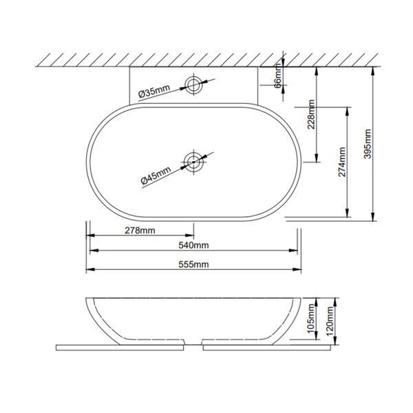 Раковина Qtap Cardinal 565х400х130 White QT0411K177WN SD00053083 фото