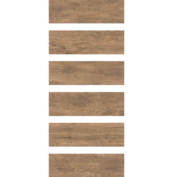 Керамограніт Cersanit Brantwood Brown** 18,5x59,8 см 571197 фото