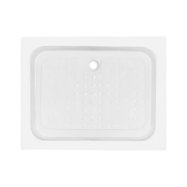Душевой поддон KAPIELKA ST100x80х14 низкий, прямоугольный, диаметр слива 52 мм Lidz SD00051133 фото