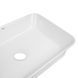 Раковина накладная Qtap Virgo N прямоугольная без донного клапана WHITE QT18116308W SD00052613 фото 4