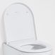 KARTELL сиденье с крышкой 44,5*37,5*3,5см, съемное, с механизмом slow closing, белый матовый 87327 фото 2