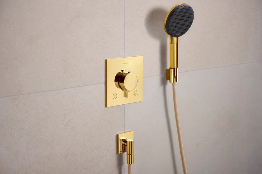 ECOSTAT COMFORT E термостат для 2х споживачів, ПМ, полірованне золото 100533 фото