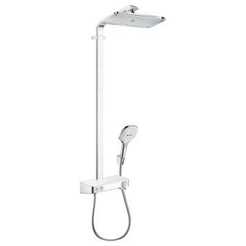 Raindance Select E 360 1jet ST Showerpipe Душова система, білий/хром 51947 фото