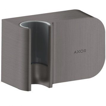 AXOR ONE шлангове з`єднання з тримачем для душу, Fixit Porter, колір шліфованний чорний хром 92834 фото