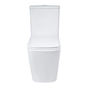 Унітаз підлоговий Qtap Tern Ultra Quiet безобідковий з сидінням Soft-Close QT17226003AW White SD00051948 фото