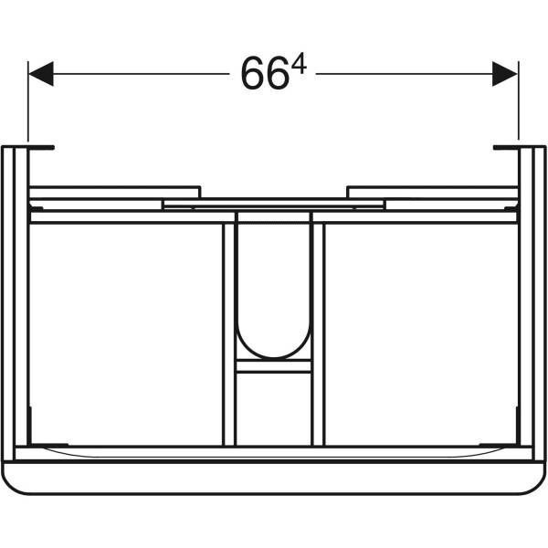 Тумба для раковини Geberit Smyle Square 500.353.00.1 підвісна білий 486303 фото