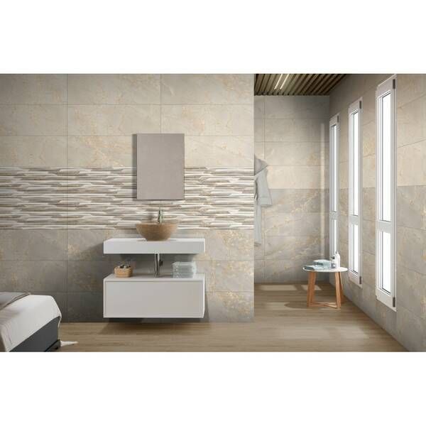 Плитка Ceramica Deseo Versace Crema 30х90 см 534659 фото