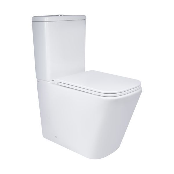 Унітаз підлоговий Qtap Tern Ultra Quiet безобідковий з сидінням Soft-Close QT17226003AW White SD00051948 фото
