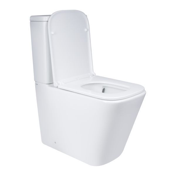 Унітаз підлоговий Qtap Tern Ultra Quiet безобідковий з сидінням Soft-Close QT17226003AW White SD00051948 фото