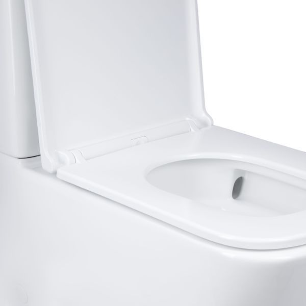 Унітаз підлоговий Qtap Tern Ultra Quiet безобідковий з сидінням Soft-Close QT17226003AW White SD00051948 фото