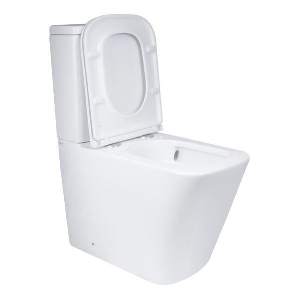 Унітаз підлоговий Qtap Tern Ultra Quiet безобідковий з сидінням Soft-Close QT17226003AW White SD00051948 фото
