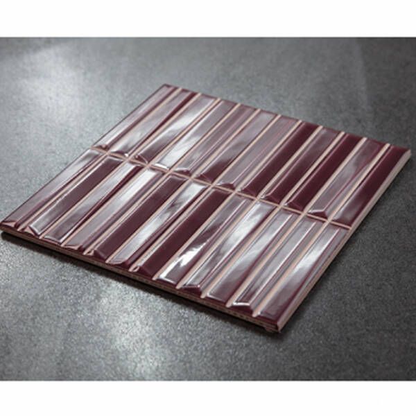 Плитка Monopole Ceramica Melody Bordeaux Brillo 20x20 см 583715 фото