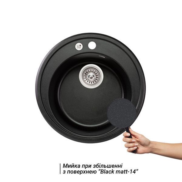 Кухонна мийка Lidz D510/200 BLM-14 (LIDZBLM14D510200) SD00043321 фото