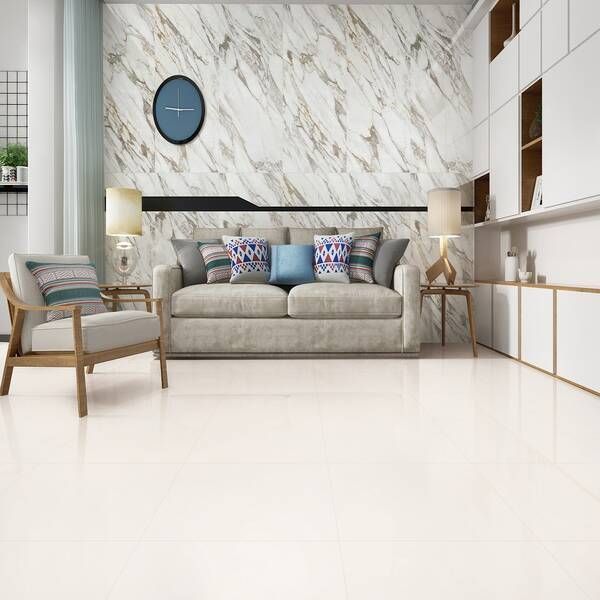 Керамогранит Megagres Моноколоры White Pol Pj6900 60x60 см 152320 фото