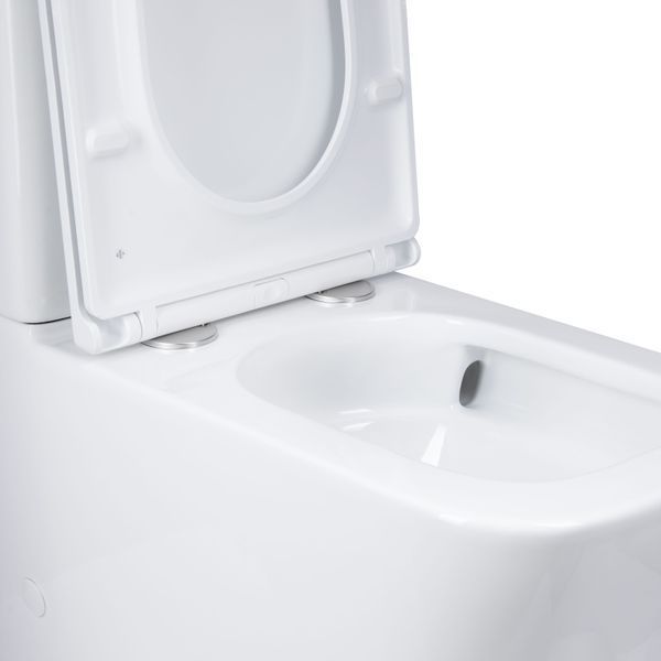 Унітаз підлоговий Qtap Tern Ultra Quiet безобідковий з сидінням Soft-Close QT17226003AW White SD00051948 фото