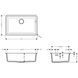 Кухонная мийка кам`яна HANSGROHE 43432170, чорний 84301 фото 2