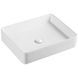 Раковина прямокутна Devit Flow square DFL2170100W510х405х110 мм на стільницю, біла 600661 фото 2
