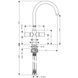 Aхor Uno 2 - змішувач для кухні HANSGROHE 38040000 13476 фото 2