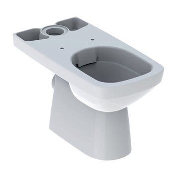 SELNOVA Square напольный унитаз Rimfree, воронковидный, горизонтальный выпуск, под бачок наружного монтажа, полузакрытая форма 92182 фото