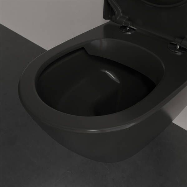 Унитаз подвесной Villeroy&Boch Subway 2.0 5614R0R7 DirectFlush безободковый, цвет Pure Black 574405 фото