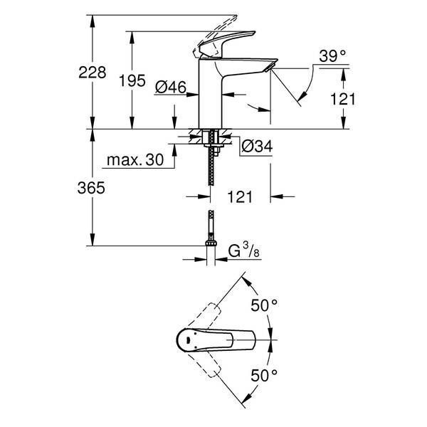 Змішувач для раковини Grohe Eurosmart 23324003 539352 фото