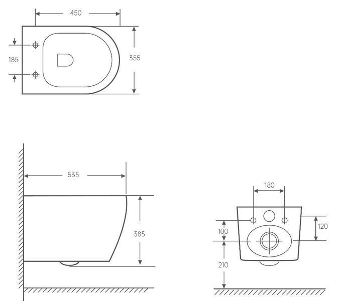 SOLO 2.0 vortice подвесной унитаз, сиденье duroplast 96732 фото
