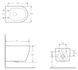 SOLO 2.0 vortice подвесной унитаз, сиденье duroplast 96732 фото 2