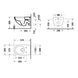 ARCHITEC Rimless унiтаз 57,5см, пiдвiсний 68530 фото 2