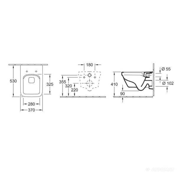 Унітаз підвісний Villeroy&Boch Architectura 5685R001 безобідковий 384802 фото