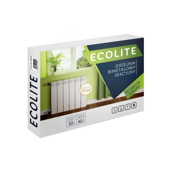Радіатор біметалічний Ecolite 500/80 1,16 кг SD00021650 фото