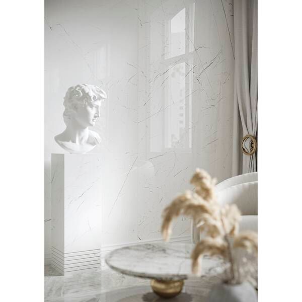 Керамогранит Cerrad Gres Marmo Thassos White Poler 79,7x79,7 см 529976 фото