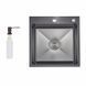 Lidz Handmade H5050HB Мойка для кухни интегрированная Decor Black PVD Honeycomb 2,5/0,5 мм LDH5050BDECPVD48369 SD00054493 фото 1