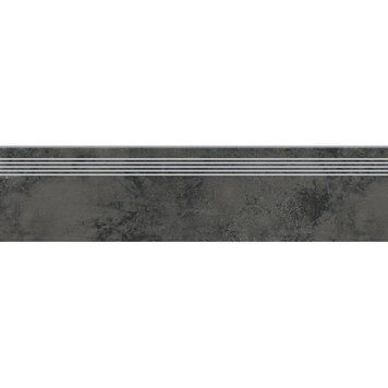 Сходинка Opoczno Pl+ Quenos Graphite Steptread 29,8x119,8 см 449485 фото