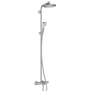 CROMETTA S 240 Showerpipe душова система з термостатом для ванни, хром 54366 фото
