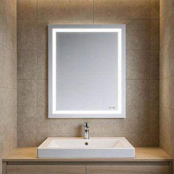 Дзеркало AM.PM GEM M91AMOX0551WG38 з LED-підсвічуванням по периметру, 55х70 см 520809 фото