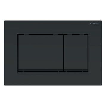 SIGMA20 SQUARE смывающая клавиша для двойного смыва, черный матовый, крашеный, легко чистящийся / черный 74892 фото