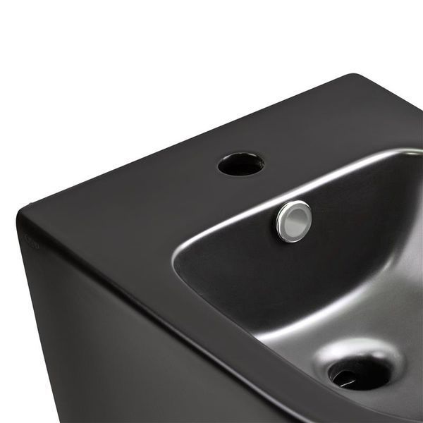 Біде підвісне Qtap Scorpio 515x360x345 Matt black QT1455053FMB SD00042531 фото