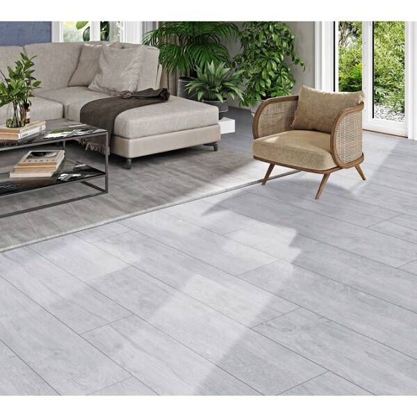 Керамограніт Cersanit Brantwood Light Grey Matt Rect** 19,8x119,8 см 578849 фото