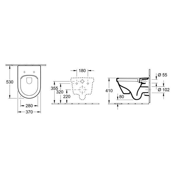 Унитаз подвесной VILLEROY & BOCH ARCHITECTURA 4694R001, белый 75205 фото