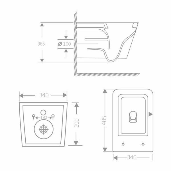 Унітаз підвісний Qtap Crow Ultra Quiet 485&times;340&times;290 мм, Matt Black, з сидінням Slim Duroplast/ Soft-close/ Quick Release QT05335171MB SD00054229 фото