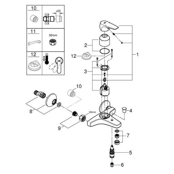 Змішувач для ванни Grohe Start Flow 23772000 515195 фото