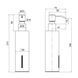 Дозатор для жидкого мыла Qtap Liberty QTLIBBLM11522 Black SD00040038 фото 3