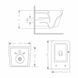 Унітаз підвісний Qtap Crow Ultra Quiet 485&times;340&times;290 мм, Matt Black, з сидінням Slim Duroplast/ Soft-close/ Quick Release QT05335171MB SD00054229 фото 2