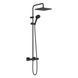 VERNIS SHAPE душева система Showerpipe 240 з термостатом, 1jet, чорний матовий 88355 фото 1