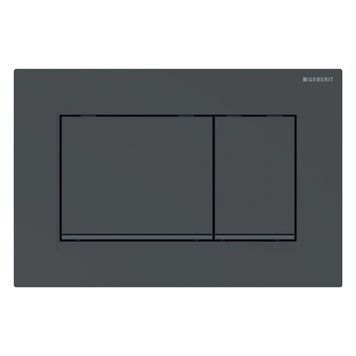SIGMA20 SQUARE смывающая клавиша для двойного смыва, черный/черный матовый 74893 фото