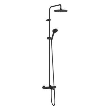 VERNIS BLEND душова система Showerpipe 240 з термостатом для ванни, 1jet, чорний матовий 88356 фото