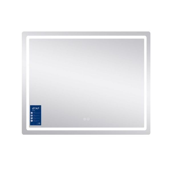 Дзеркало Qtap Mideya (DC-F910) 1000х800 з LED-підсвічуванням Touch, з антизапотіванням, димером QT2078F910W SD00036736 фото
