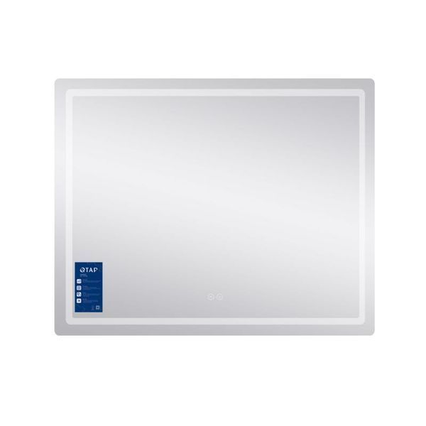 Дзеркало Qtap Mideya (DC-F910) 1000х800 з LED-підсвічуванням Touch, з антизапотіванням, димером QT2078F910W SD00036736 фото
