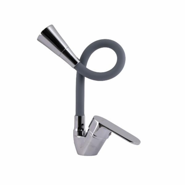 Змішувач для кухні Lidz Tani 008F3 з гнучким виливом (k40) LDTAN008F3GCR39507 Grey / Chrome SD00045611 фото