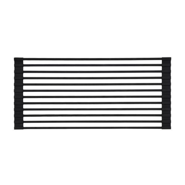 Сушилка на кухонную мойку Lidz Acsis LA04 Black, квадратна основа, для посуды 430х216 мм LDACSLA04BLM49762 SD00055886 фото
